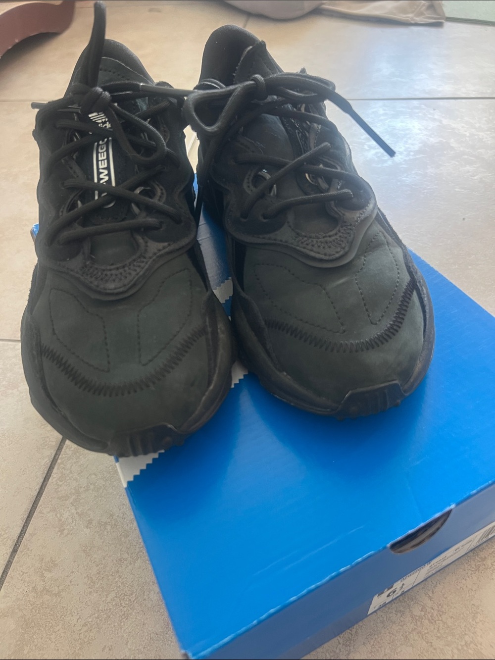 Adidas Black Ozweego Sneakers